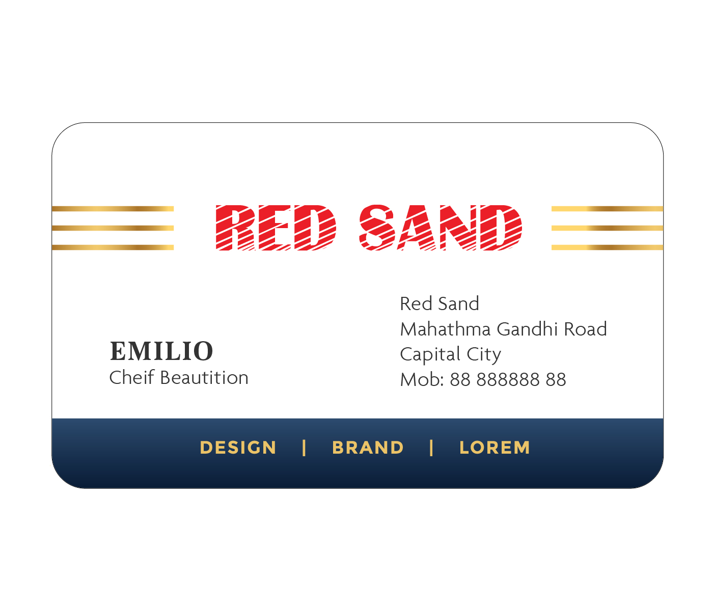 Round Corner Business Cards 