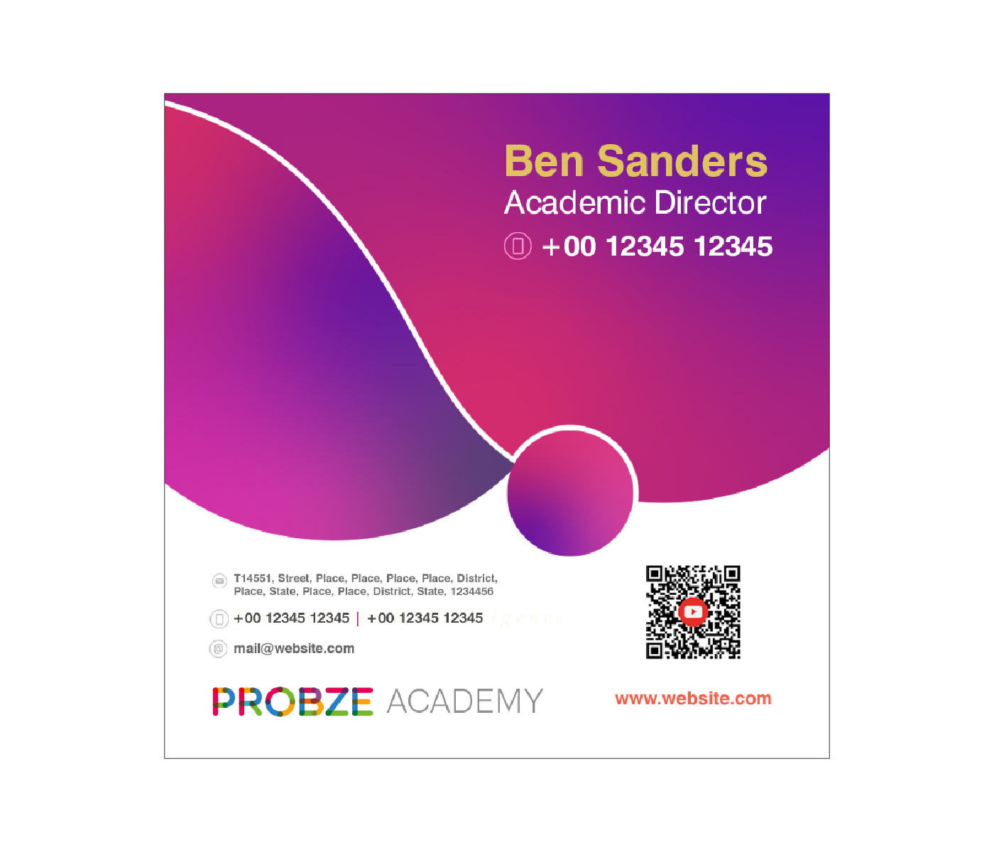 Square Business Cards 
