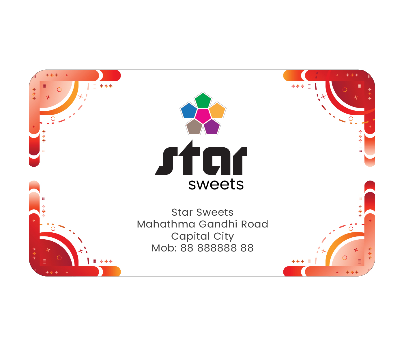 Round Corner Business Cards 