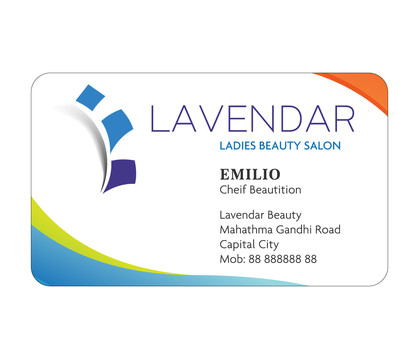 Round Corner Business Cards 